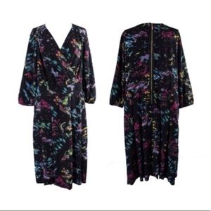 Melissa McCarthy Seven7 Galaxy Faux Wrap Dress